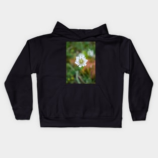 Little White Flower in the Grass Kids Hoodie